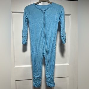 Little Sleepies Bamboo Sleeper 3-6mos Blue